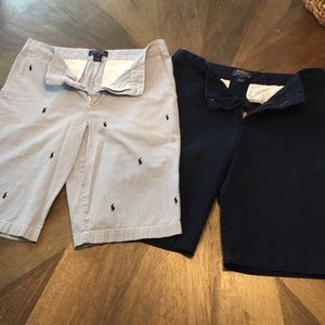 Polo Boys shorts in red, Blue and Seersucker